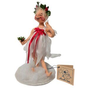 Annalee Dolls Vintage Christmas Mobilitee #7564 White Fairy Girl on Stand - NWT